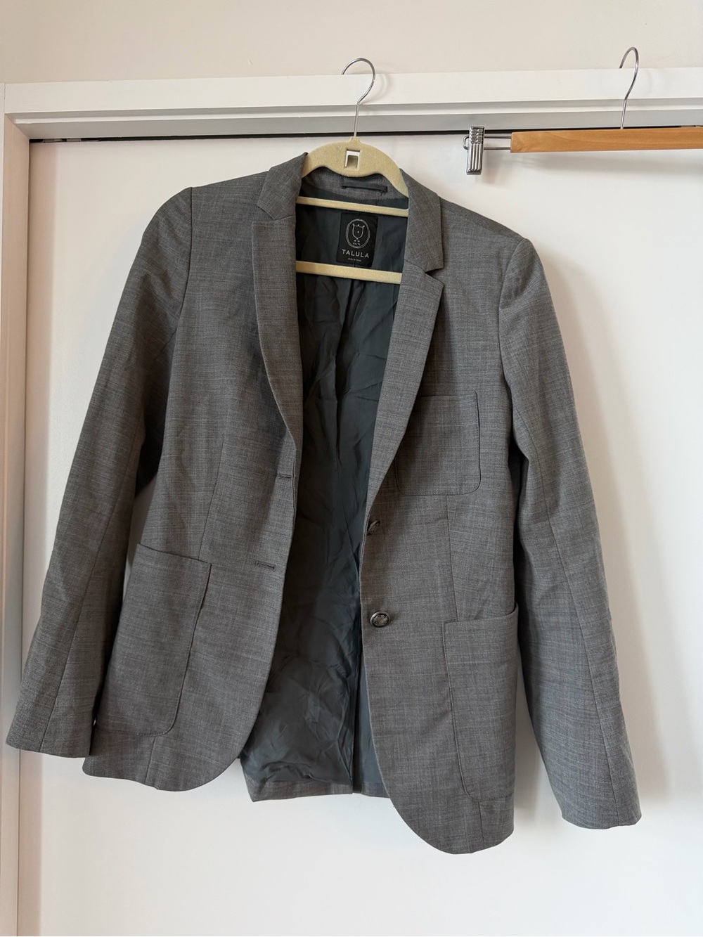 Talula Light Gray Women's Tailored Blazer